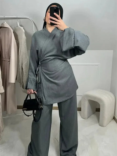 Modest Dubai Abaya Set