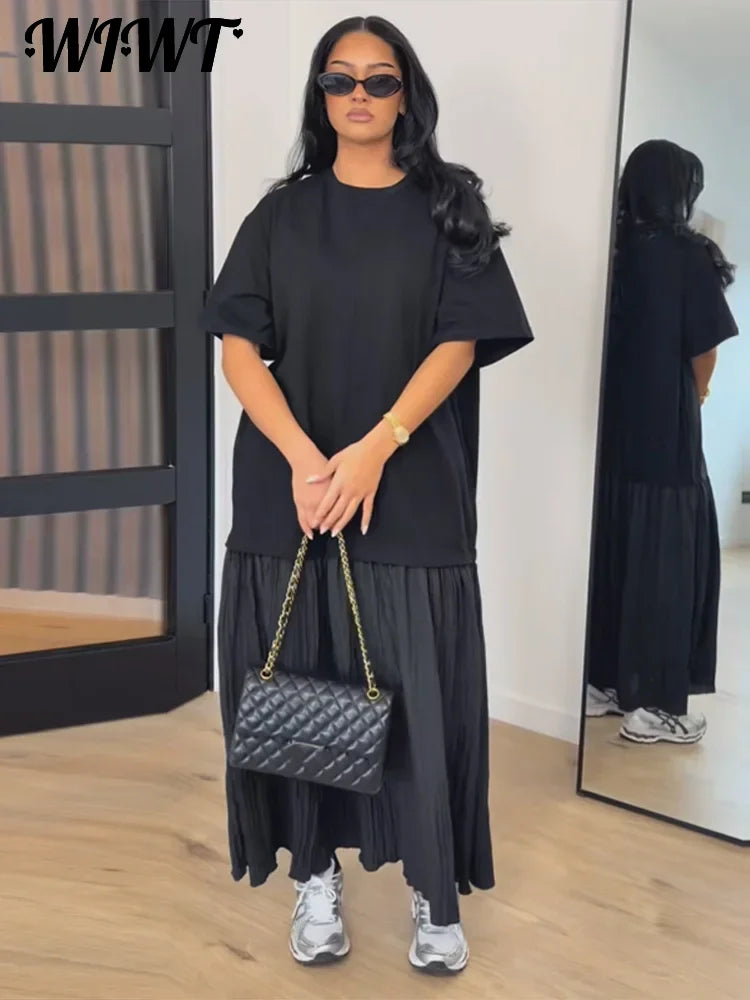 Women's Pleated Summer Dress