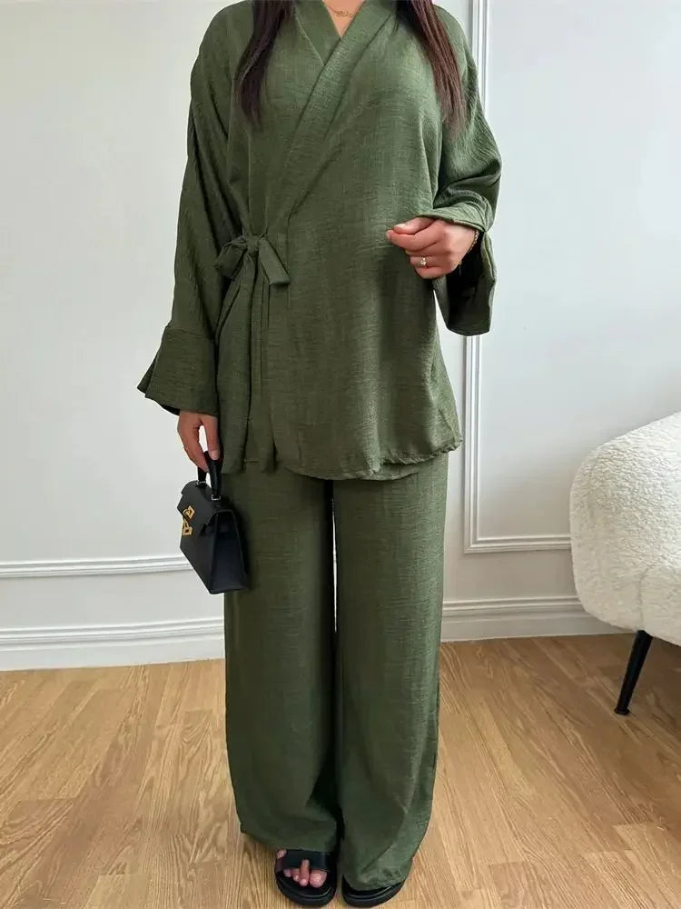 Modest Dubai Abaya Set